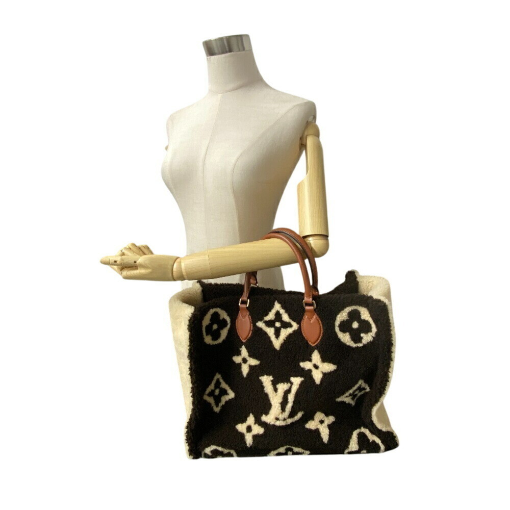 LOUIS VUITTON M55420 On the Go GM Monogram Teddy Handbag High Women's Brown - Picture 12 of 16
